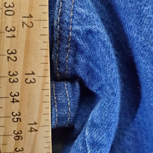 Hunt Club Jeans Womens 12 Blue Straight-Leg High-Rise Vintage Denim *Read* - Picture 5 of 10